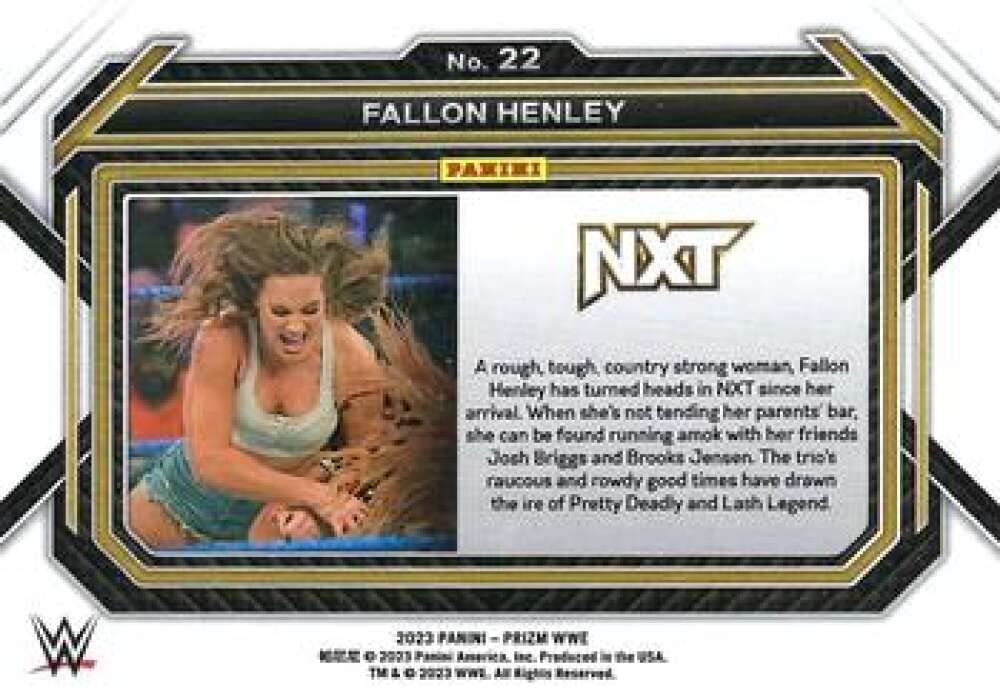 10枚限定 WWE Fallon Henley 直筆サインカード Amazon.com: 2023 Panini Prizm WWE #22 Fallon Henley NXT 2.0